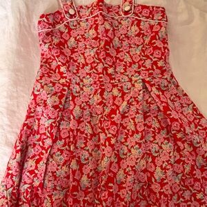 Janie and Jack Red Floral Kids Dress
